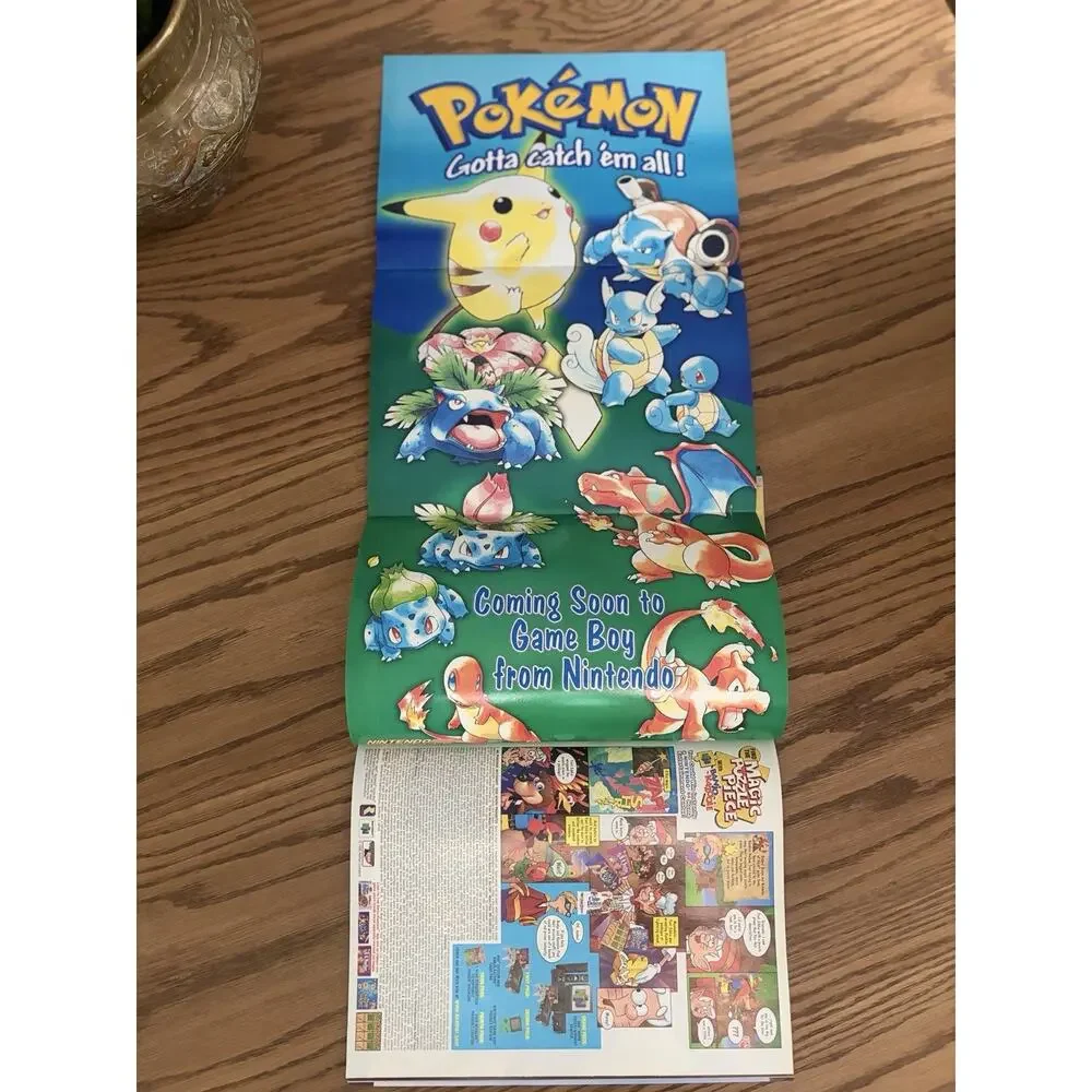 Nintendo Power Magazine Issue 111 Bomberman Hero Pokemon Poster (No Comic)